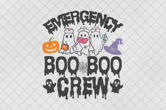 A Ghost Nurse Design for Halloween Crafters