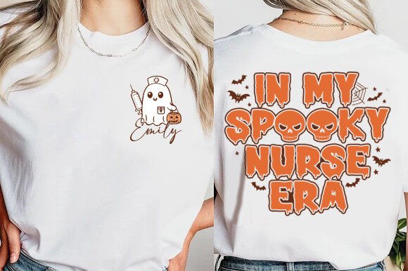 Halloween Nurse Shirt Design: A Spooky Era for Your Needle