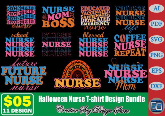 Halloween Nurse T-shirt Design Bundle: A Designer's Hands-On Review
