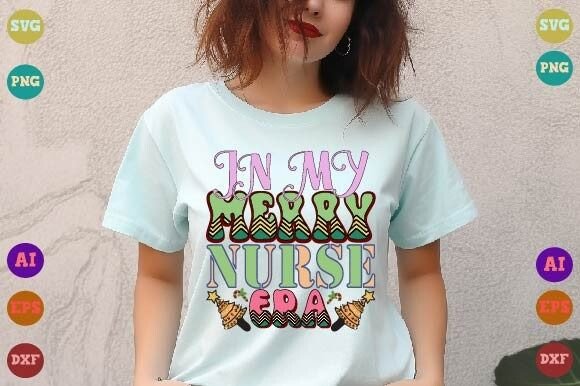 In My Merry Nurse Era Christmas T-Shirt Design Review